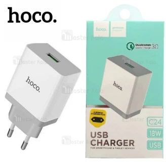 شارژر دیواری هوکو HOCO C24 فست شارژ 3 آمپر Qualcomm 3.0