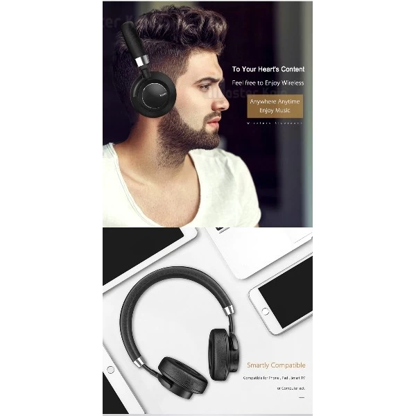 هدفون بلوتوث هوکو HOCO W10 Bluetooth Wireless Headphone