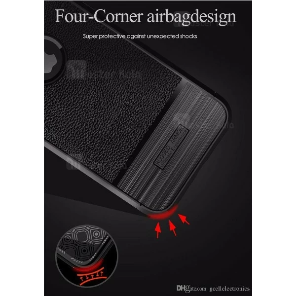 قاب فیبر کربنی Apple iPhone XR Becation Litchi Rugged Armor Case