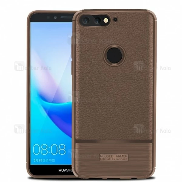 قاب فیبر کربنی Huawei Y6 2018/Y6 Prime 2018/Honor 7A Becation Litchi Rugged Armor Case