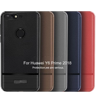 قاب فیبر کربنی Becation Litchi Rugged Armor برای Huawei Y6 2018/Y6 Prime 2018/Honor 7A