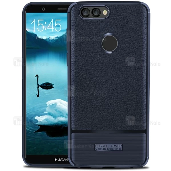 قاب فیبر کربنی Huawei Honor 7C / Nova 2 Lite Becation Litchi Rugged Armor Case