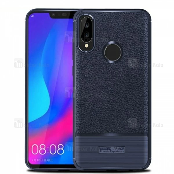 قاب فیبر کربنی Huawei Nova 3 Becation Litchi Rugged Armor Case