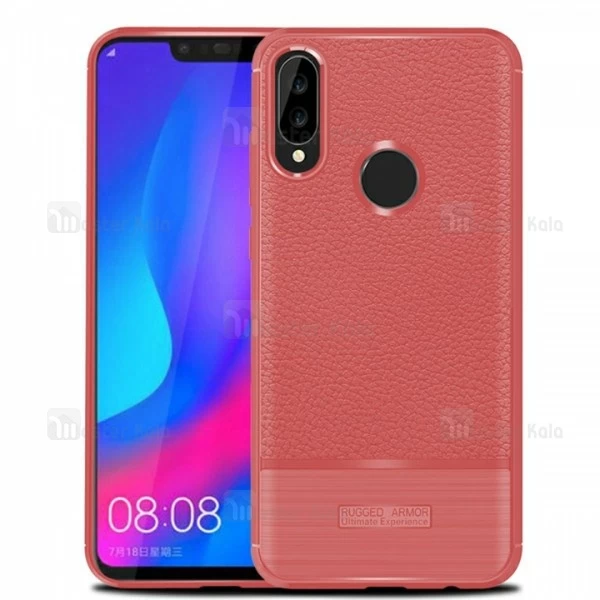 قاب فیبر کربنی Huawei Nova 3 Becation Litchi Rugged Armor Case