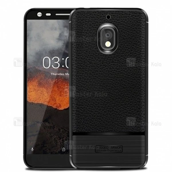 قاب فیبر کربنی Nokia 2.1 2018 Becation Litchi Rugged Armor Case