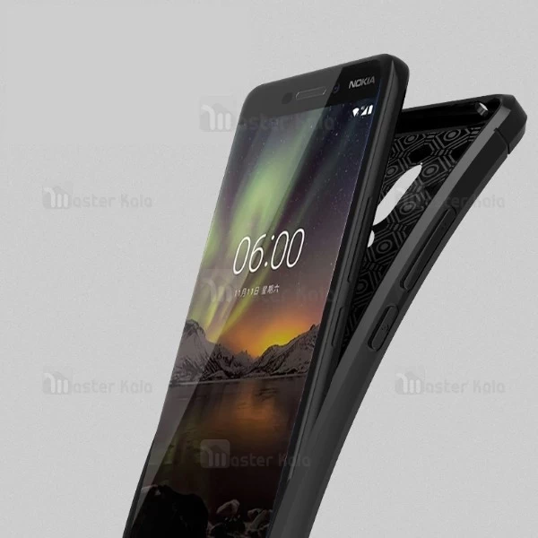 قاب فیبر کربنی Nokia 6.1 2018 Becation Litchi Rugged Armor Case