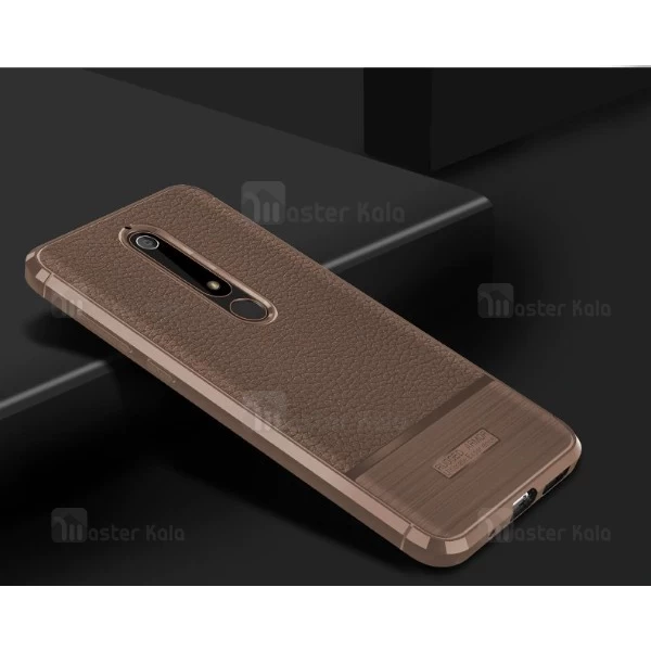 قاب فیبر کربنی Nokia 6.1 2018 Becation Litchi Rugged Armor Case