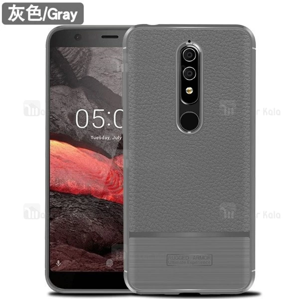 قاب فیبر کربنی Nokia 6.1 Plus / X6 Becation Litchi Rugged Armor Case