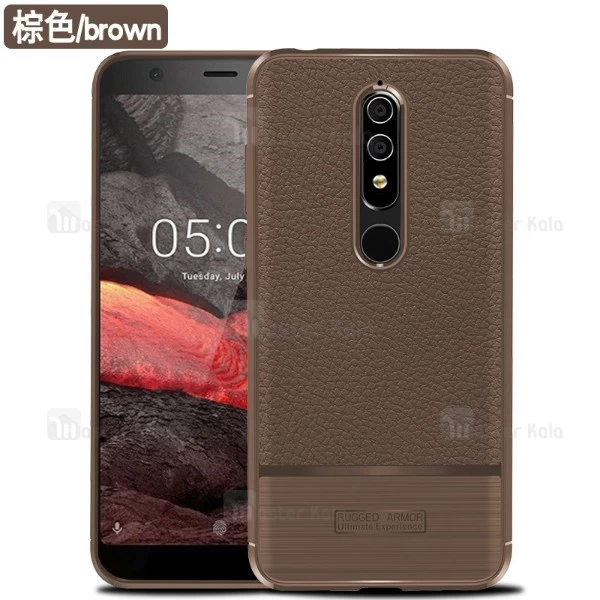 قاب فیبر کربنی Nokia 6.1 Plus / X6 Becation Litchi Rugged Armor Case