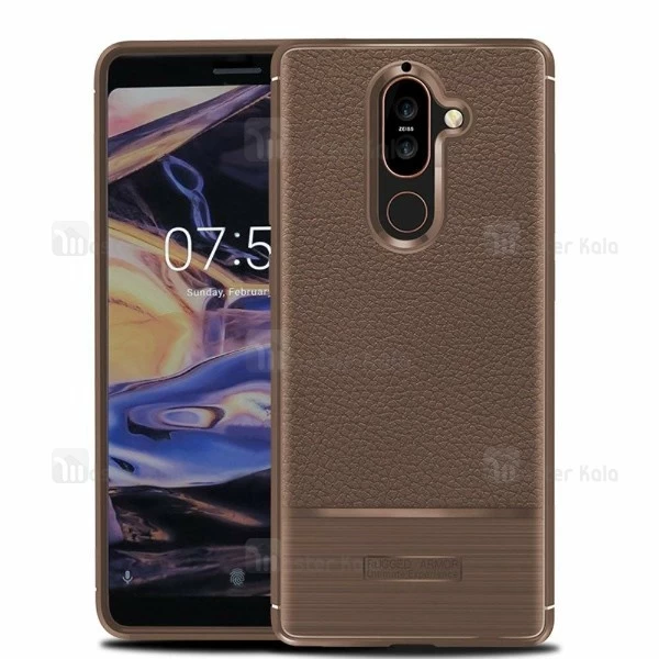 قاب فیبر کربنی Nokia 7 Plus Becation Litchi Rugged Armor Case