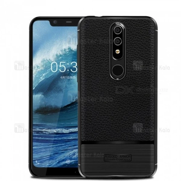 قاب فیبر کربنی Nokia 5.1 Plus / X5 Becation Litchi Rugged Armor Case