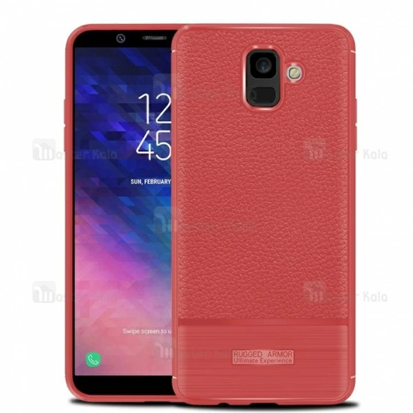 قاب فیبر کربنی Samsung Galaxy A6 2018 Becation Litchi Rugged Armor Case
