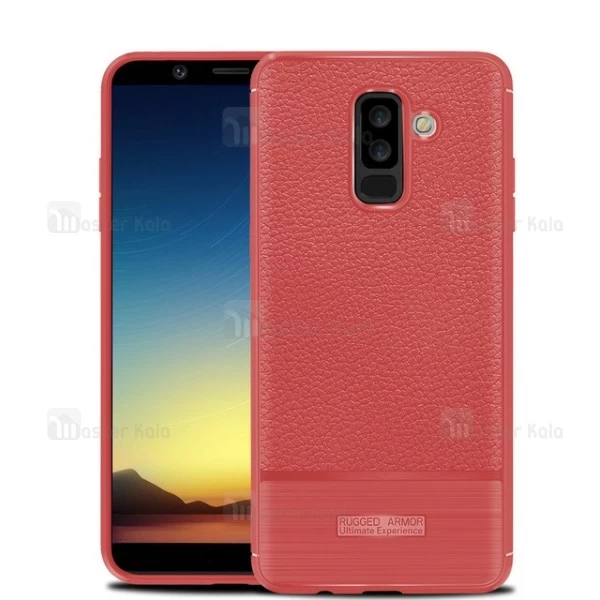 قاب فیبر کربنی Samsung Galaxy A6 Plus 2018 Becation Litchi Rugged Armor Case