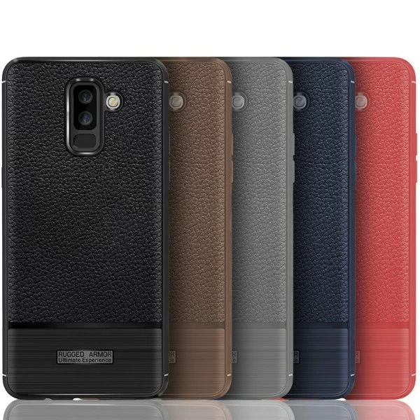 قاب فیبر کربنی Samsung Galaxy A6 Plus 2018 Becation Litchi Rugged Armor Case