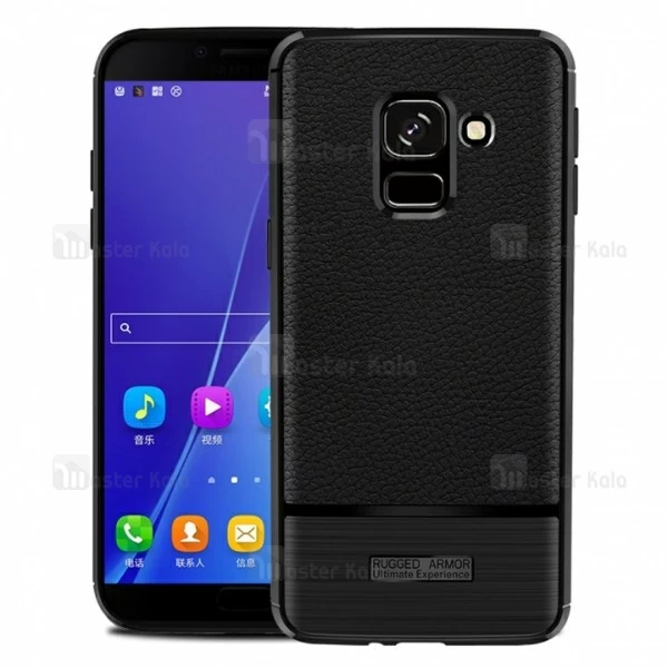 قاب فیبر کربنی Samsung Galaxy J6 2018 / J600 Becation Litchi Rugged Armor Case