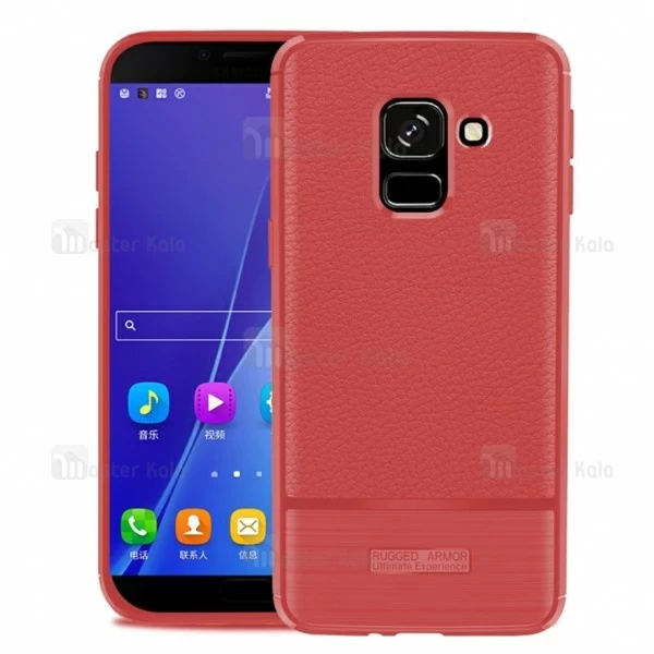 قاب فیبر کربنی Samsung Galaxy J6 2018 / J600 Becation Litchi Rugged Armor Case
