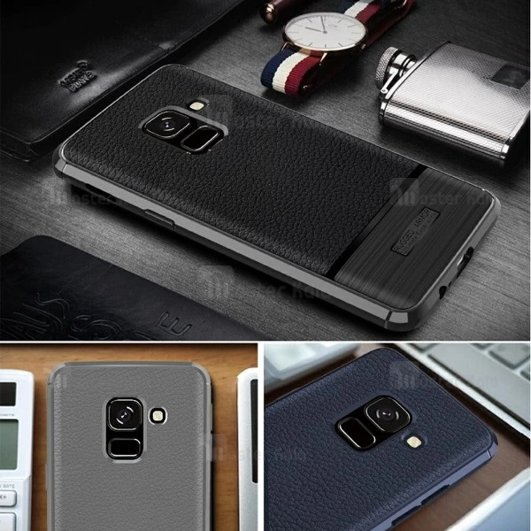 قاب فیبر کربنی Samsung Galaxy J6 2018 / J600 Becation Litchi Rugged Armor Case