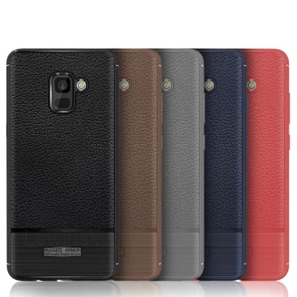 قاب فیبر کربنی Becation Litchi Rugged Armor برای Samsung Galaxy J6 2018 / J600