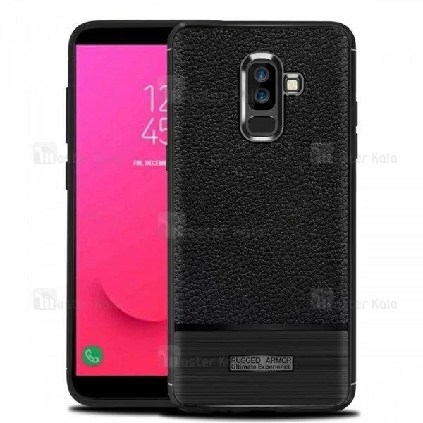 قاب فیبر کربنی Samsung Galaxy J8 2018 / J810 Becation Litchi Rugged Armor Case