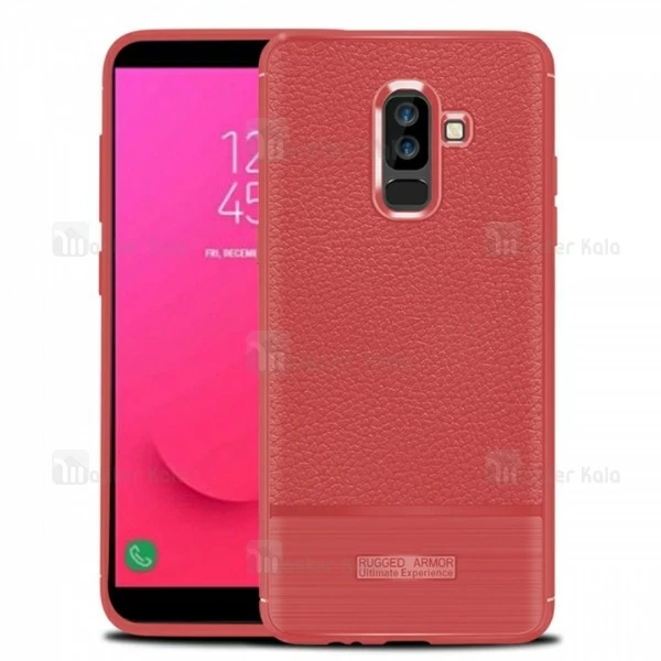 قاب فیبر کربنی Samsung Galaxy J8 2018 / J810 Becation Litchi Rugged Armor Case