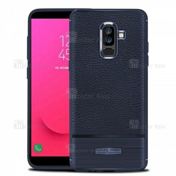 قاب فیبر کربنی Samsung Galaxy J8 2018 / J810 Becation Litchi Rugged Armor Case