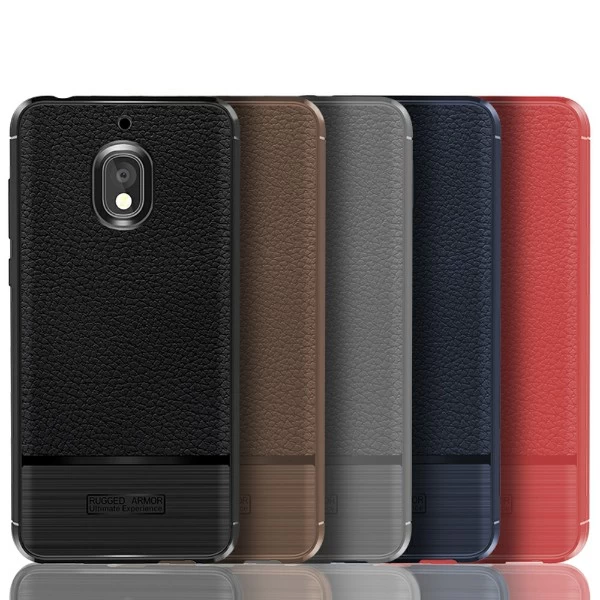 قاب فیبر کربنی Nokia 2.1 2018 Becation Litchi Rugged Armor Case