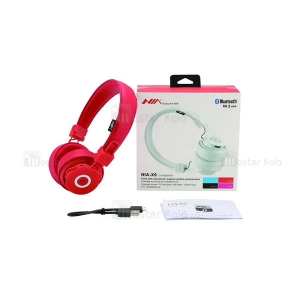 هدفون بلوتوث نیا NIA X6 Wireless Headphones با اپلیکیشن