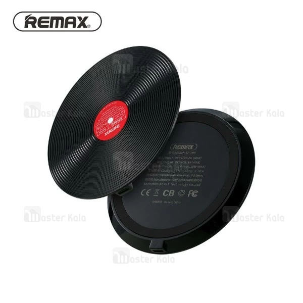 شارژر وایرلس 10 وات ریمکس Remax RP-W9 Vinyl Wireless Charger طرح گرامافون