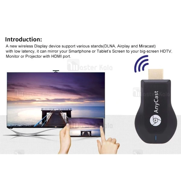 دانگل وای فای تلویزیون Sinmax AnyCast M4 Plus Wireless Dongle
