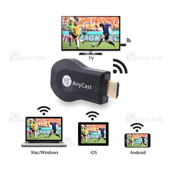 دانگل وای فای تلویزیون Sinmax AnyCast M4 Plus Wireless Dongle