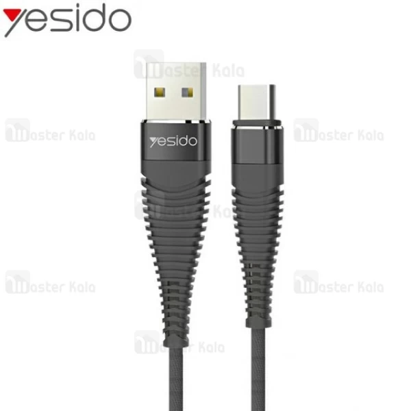 کابل کنفی Type C یسیدو yesido CA-12 do durable توان 2.4 آمپر