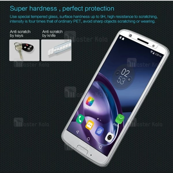 محافظ صفحه نمایش شیشه ای نیلکین موتورولا Nillkin H Glass Motorola Moto G6