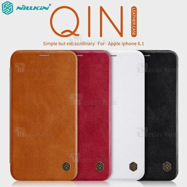 کیف چرمی نیلکین آیفون Apple iPhone XR Nillkin Qin Leather Case