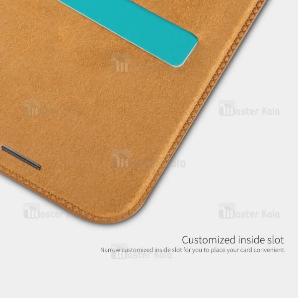 کیف چرمی نیلکین آیفون Apple iPhone XR Nillkin Qin Leather Case