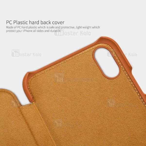 کیف چرمی نیلکین آیفون Apple iPhone XR Nillkin Qin Leather Case