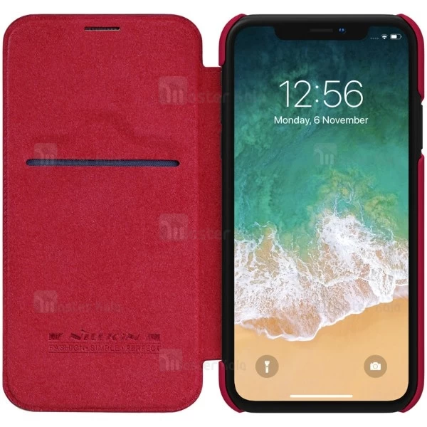 کیف چرمی نیلکین آیفون Apple iPhone XR Nillkin Qin Leather Case