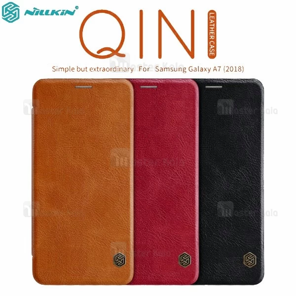 کیف چرمی نیلکین سامسونگ Samsung Galaxy A7 2018 Nillkin Qin