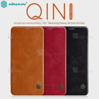 کیف چرمی نیلکین سامسونگ Samsung Galaxy A8 Star / A9 Star Nillkin Qin