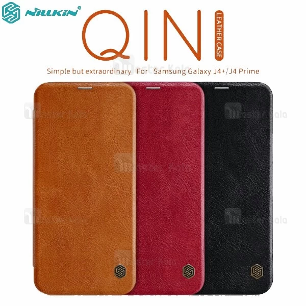 کیف چرمی نیلکین سامسونگ Samsung Galaxy J4 Plus / J4 Prime Nillkin Qin