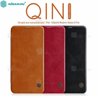 کیف چرمی نیلکین شیائومی Xiaomi Redmi Note 6 Pro Nillkin Qin
