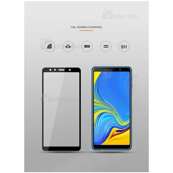 محافظ صفحه شیشه ای تمام صفحه تمام چسب TT برای Samsung Galaxy A7 2018 / A750