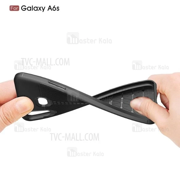 قاب محافظ طرح چرم Samsung Galaxy A6s Auto Focus Jelly Case
