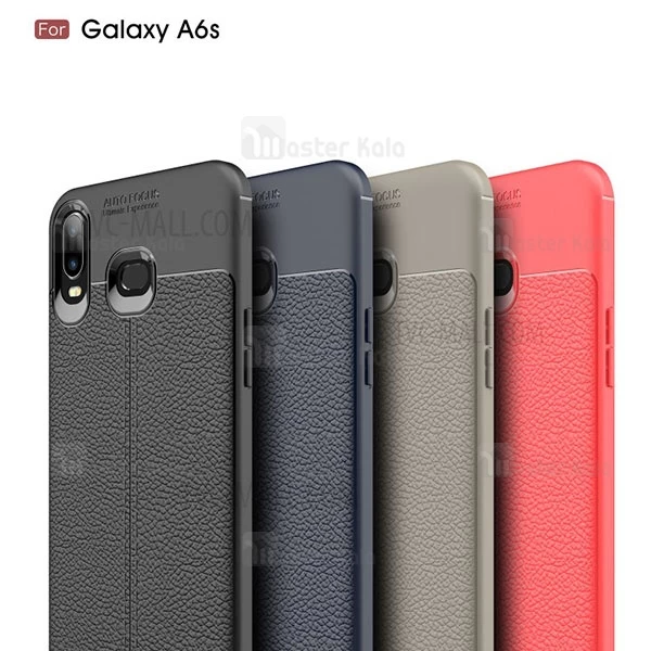 قاب محافظ طرح چرم Samsung Galaxy A6s Auto Focus Jelly Case