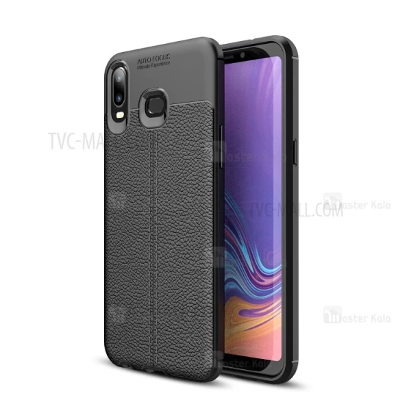 قاب محافظ طرح چرم Samsung Galaxy A6s Auto Focus Jelly Case