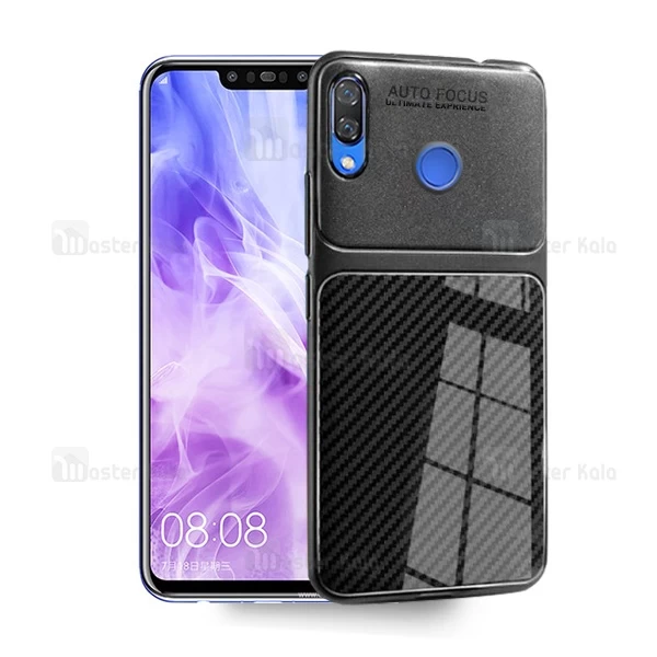 قاب محافظ طرح چرم Huawei Nova 3 Auto Focus Fiber Carbon Case
