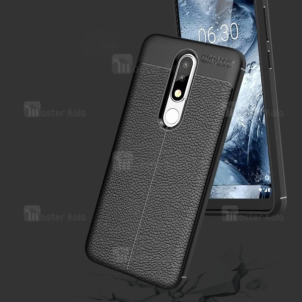قاب محافظ طرح چرم Nokia 5.1 Plus / X5 Auto Focus Jelly Case