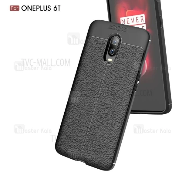 قاب محافظ طرح چرم OnePlus 6T Auto Focus Jelly Case