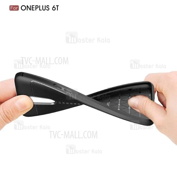 قاب محافظ طرح چرم OnePlus 6T Auto Focus Jelly Case