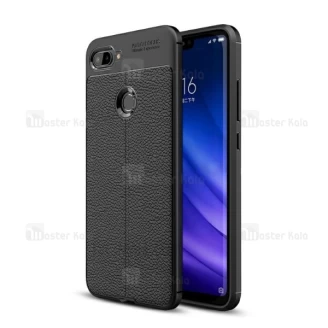 قاب محافظ ژله ای طرح چرم Xiaomi Mi 8 Lite مدل Auto Focus