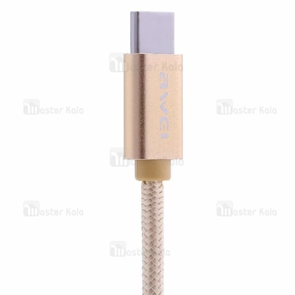 کابل شارژ Type C اوی Awei CL-960 با توان 2.1 آمپر و طراحی کنفی